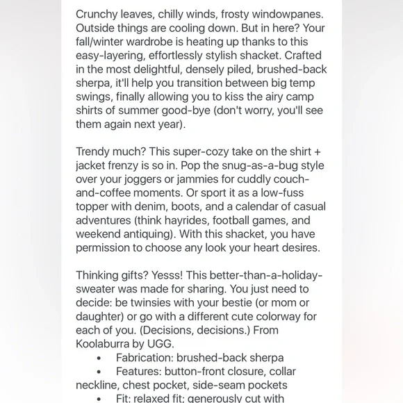 NWOT Koolaburra by UGG Cozy Plaid Sherpa Shirt Jacket/Shacket - Picture 2 of 9